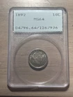 1892 Barber Dime MS64 PCGS OGH Rattler