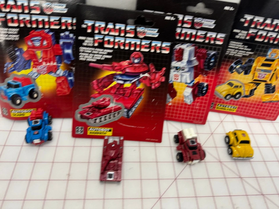 Hasbro Set of 4 Transformers G1 Mini Autobots Reissues with Bumblebee Loose - Image 4 of 4