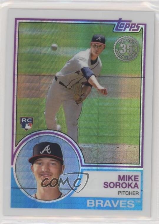 2018 Topps Silver Pack 1983 Design Chrome Update Series Michael Soroka Mike f0v