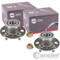 2X A.B.S. Radlager/Radnabe Mit ABS-RING Hinten Passend FüR Honda Civic | 201015