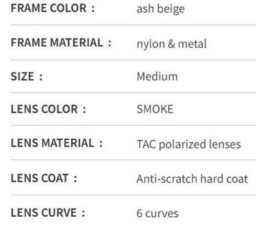 Bunny Walk BW-0281F Sunglasses Polarised Ash Beige Gray (1966) - Imagen 4 de 6