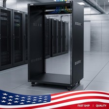 12U/16U AV Rack Stand Network Stereo Rack Cabinet Removable Side Panels  Vents
