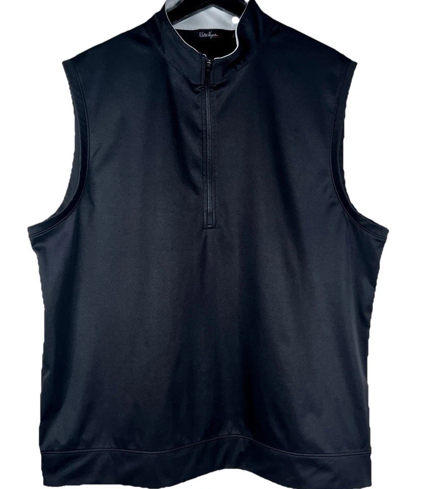 Chaleco de golf Walter Hagen para hombre talla L negro 1/2 cremallera pulóver capa ligero Foto 2 de 4