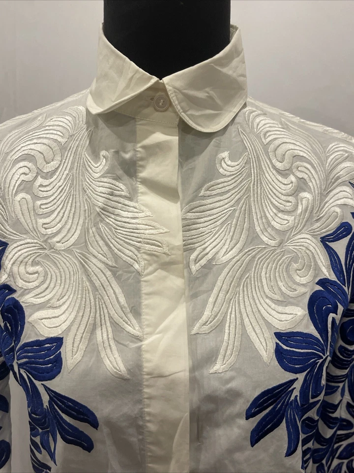 Blusa bordada Stella McCartney RTW 2012 talla IT 40 Country Chic Foto 2 de 4