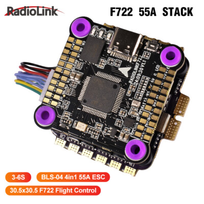 Radiolink F722 Flight Control 128MB Black Box 55A ESC For Flying-wing Helicopter
