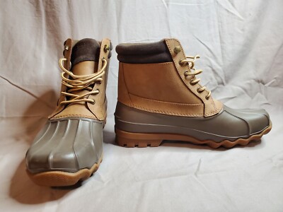 SPERRY TOP-SIDER Men\'s Size 9.5 M Brown Leather Waterproof Duck Boots STS14495 61JAHBFQ2mL._AC_UY900_.jpg main image 2