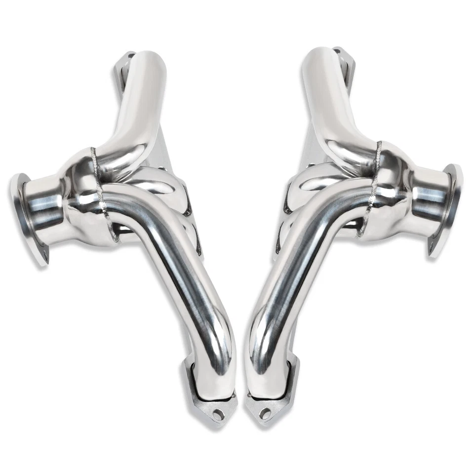 Cabezales cortos de acero inoxidable para Chrysler Dodge Plymouth Big Block 383-440 1959-1978 Foto 4 de 4