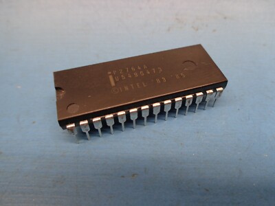 (1) P2764A INTEL 64K 8Kx8 28 PIN PLASTIC DIP PROM NOS RARE COLLECTIBLE IC CHIP