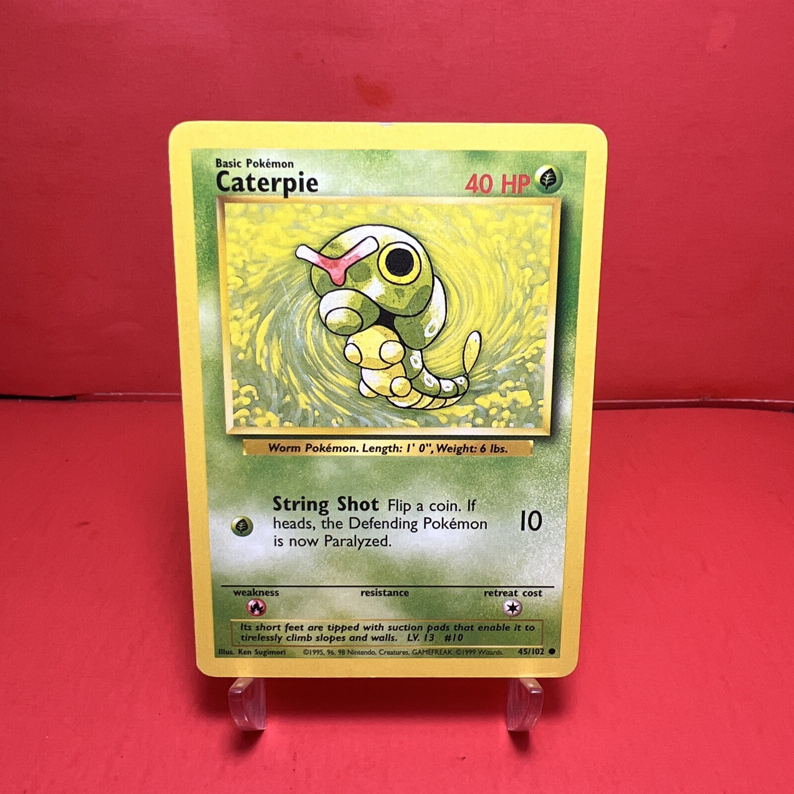 1999 Pokemon Unlimited Caterpie #45 VG🦄
