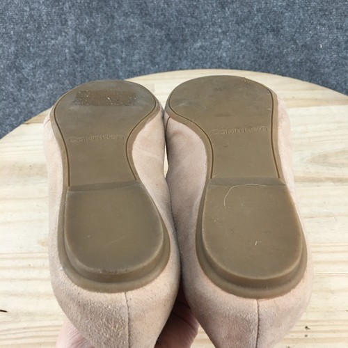 Calvin Klein Shoes Womens 6 Orabela Casual Slip On Flats Loafer Brown Suede - Picture 13 of 20