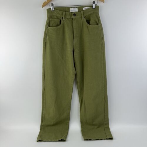 Cotton On Womens Jeans Green Loose Fit Wide Leg Size 10 GUC