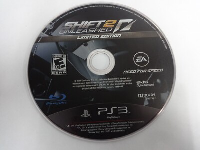 Shift 2 Unleashed Limited Ed. Sony Playstation 3 PS3 Game Disc Only Free Ship