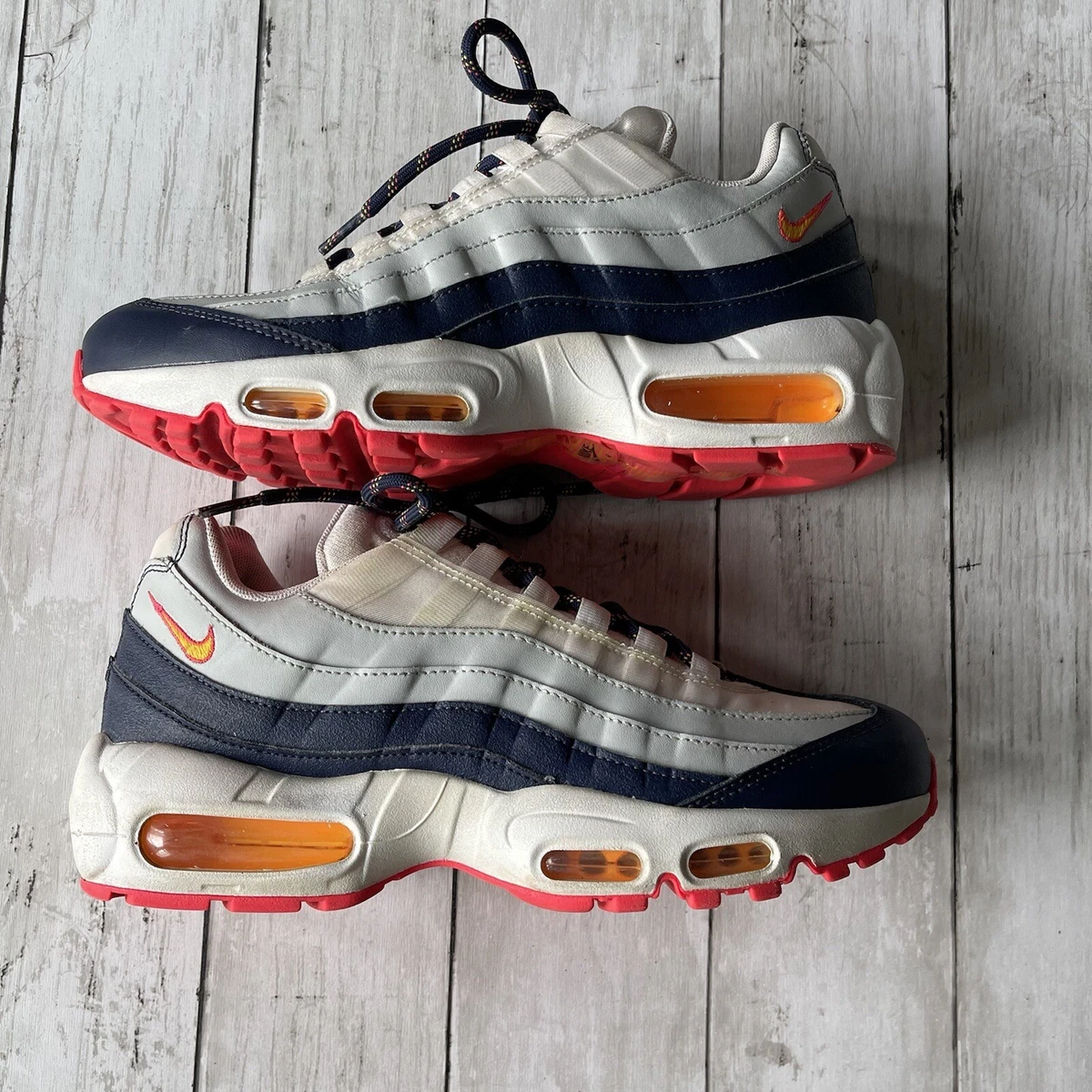Orange and hot sale navy sneakers