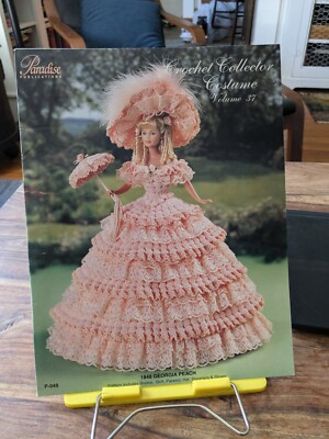Rare Paradise Crochet Costumes barbie doll Vol 37 1848 Georgia Peach gown