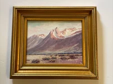 ANTIQUE AMERICAN REGIONALISM CALIFORNIA LANDSCAPE Listed Famous Edward Langley