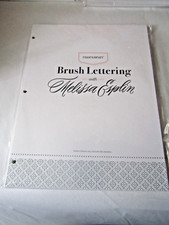 Close To My Heart Brush Lettering Booklet With Melissa Esplin Free Shipping
