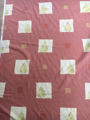 Tissu Harlequin Rythme 3 Mètres - Motif Feu/Brésilien Bois De Rose - Coton Et Lin