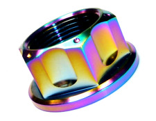 KTM 1190 RC8 RC8  2011-2016 TITANIUM REAR AXLE SPINDLE FLANGED NUT RACE Rainbow
