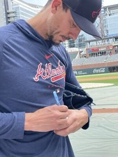 Charlie Morton Bryce Elder AJ Minter Atlanta Braves Signed Baseball 4-21-23 4/22