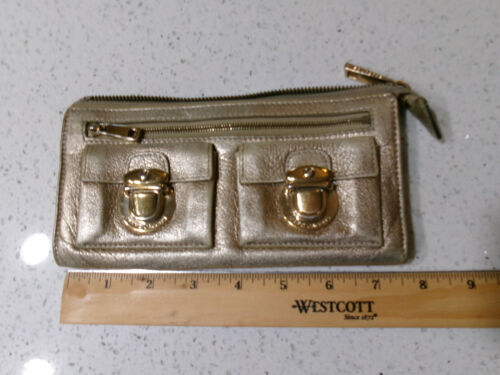 REDUCED MARC JACOBS Gold Leather Long Clutch Wallet - Imagen 7 de 8