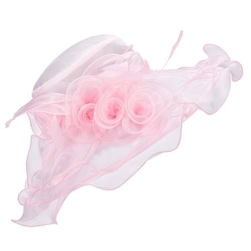 Vestido de mujer Iglesia Boda Kentucky Derby Ancho Ala Pluma Sun Floppy Hat A341 - Imagen 99 de 119