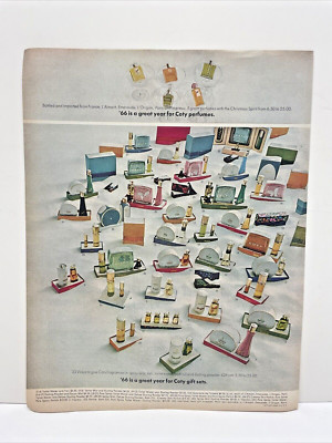 Vintage Coty Fragrances Magazin Anzeige Print (1966) Original