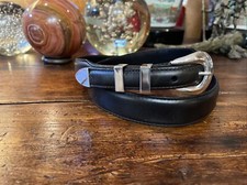 James Reid Ltd Sterling Silver Belt Buckle 37-38  Nu Calf 1.25  -.75    