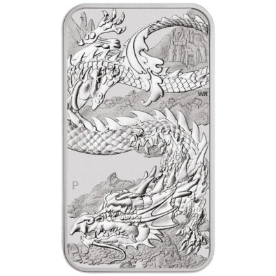 1 UNZE 999 SILBER - LUNAR DRACHE 2023 - SILBERBARREN - SILBERMÜNZE