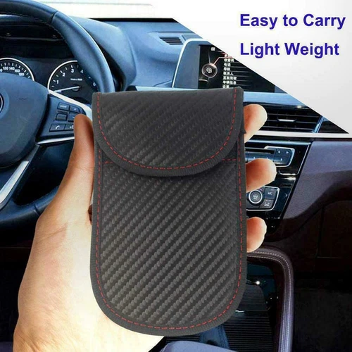 2x Auto Schlüssel Keyless Go Schutz RFID Funk Blocker Tasche Etui Hülle Rutschfe - Bild 9 von 16