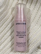 GRACE & STELLA Foaming Face Wash - 2 fl oz Travel Size - New Sealed 