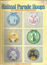 Animal Parade Hoops Craft Patterns No Sewing Required Elephant Chick Mouse G96