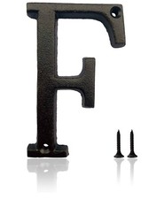 3inch Cast Iron Letters For Wall And Mailbox Letter F Industrial Design Mailbox