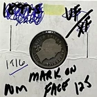 1916-P Barber Dime, Silver
