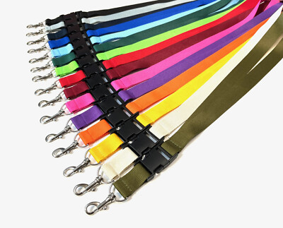 1x Schlüsselband Lanyard Schlüsselbänder Lanyards 25mm ohne Druck + unbedruckt +