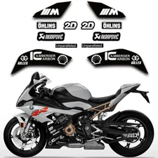 For BMW S1000RR S 1000 RR 19 - 2023 Fairing Number Board Sticker Decal Black