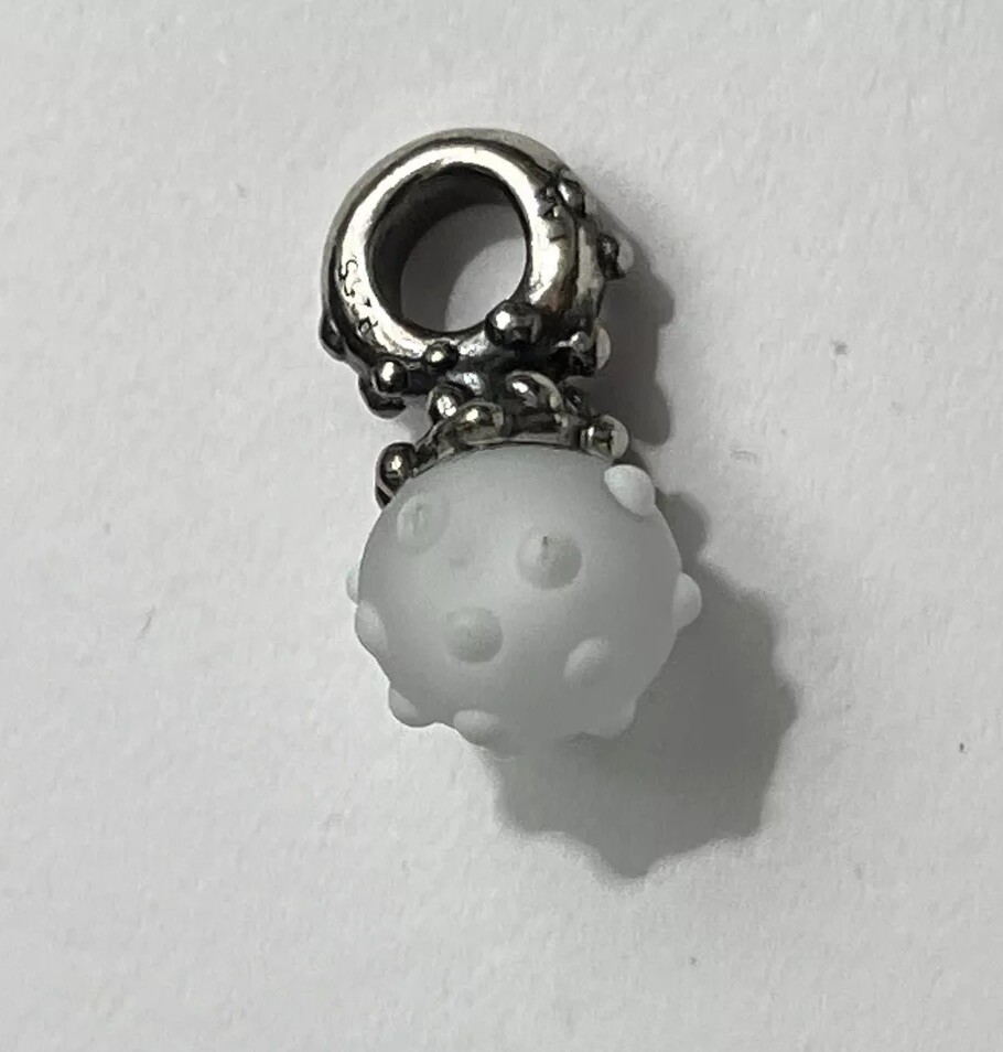 AUTHENTIC TROLLBEADS Winter  White Knobs Buds Dan… - image 1