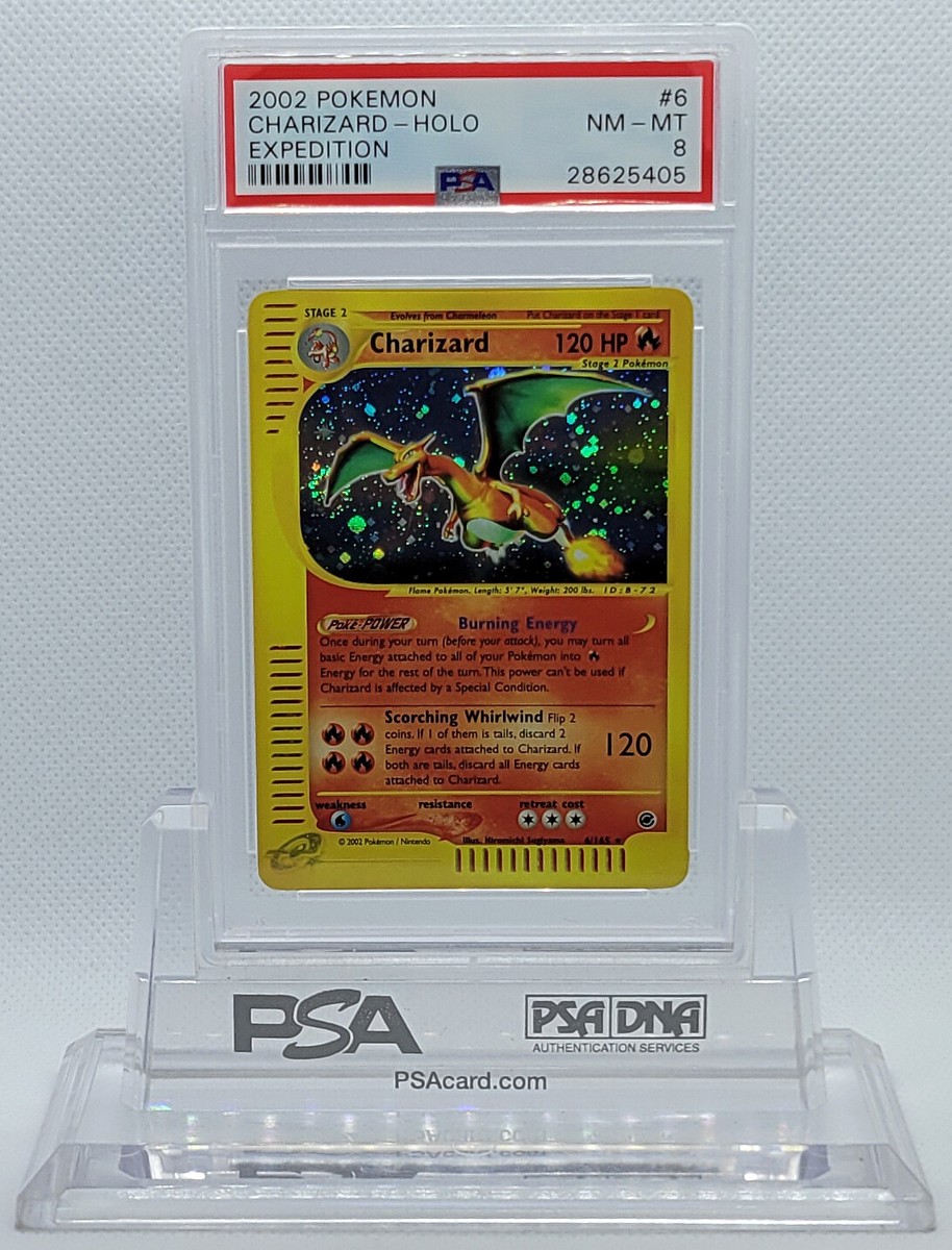 2002 POKEMON EXPEDITION CHARIZARD #6 HOLO PSA 8 NM-MT #28625405