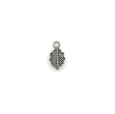 16 Leaf Charms Antique Silver Tone 11 x 11 mm Double Sided US Seller 1501