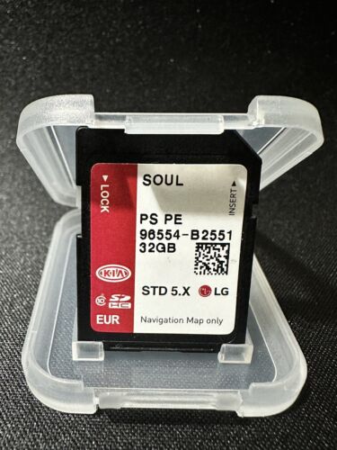 Genuine Kia Soul PS PE Satellite Navigation SAT NAV SD Card 96554 B2551 32GB 1.x - Afbeelding 1 van 1