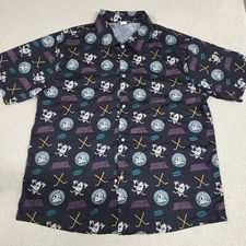 Anaheim Mighty Ducks Adult XL SGA Vida Divina Short Sleeve Button Up Shirt
