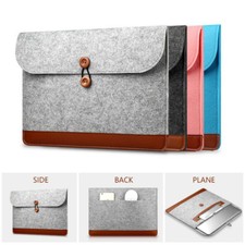 Wool Felt Laptop Sleeve Case Notebook Bag For MacBook Air Pro Retina 11" 13" 15"