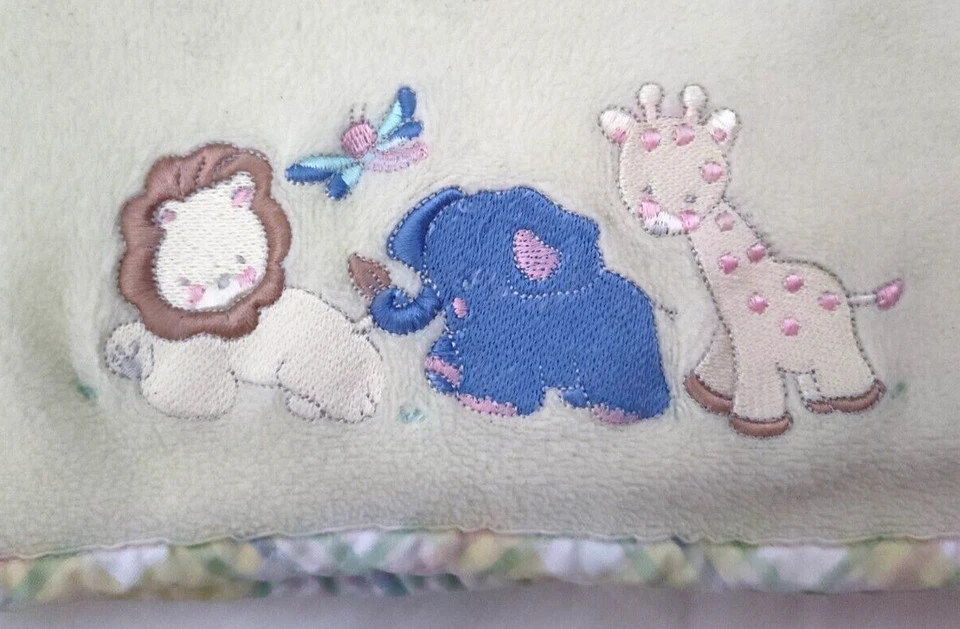 De Colección Circo Bebé Amarillo Elefante Jirafa León Vellón Manta Mariposa Objetivo Difícil de Encontrar Foto 4 de 4