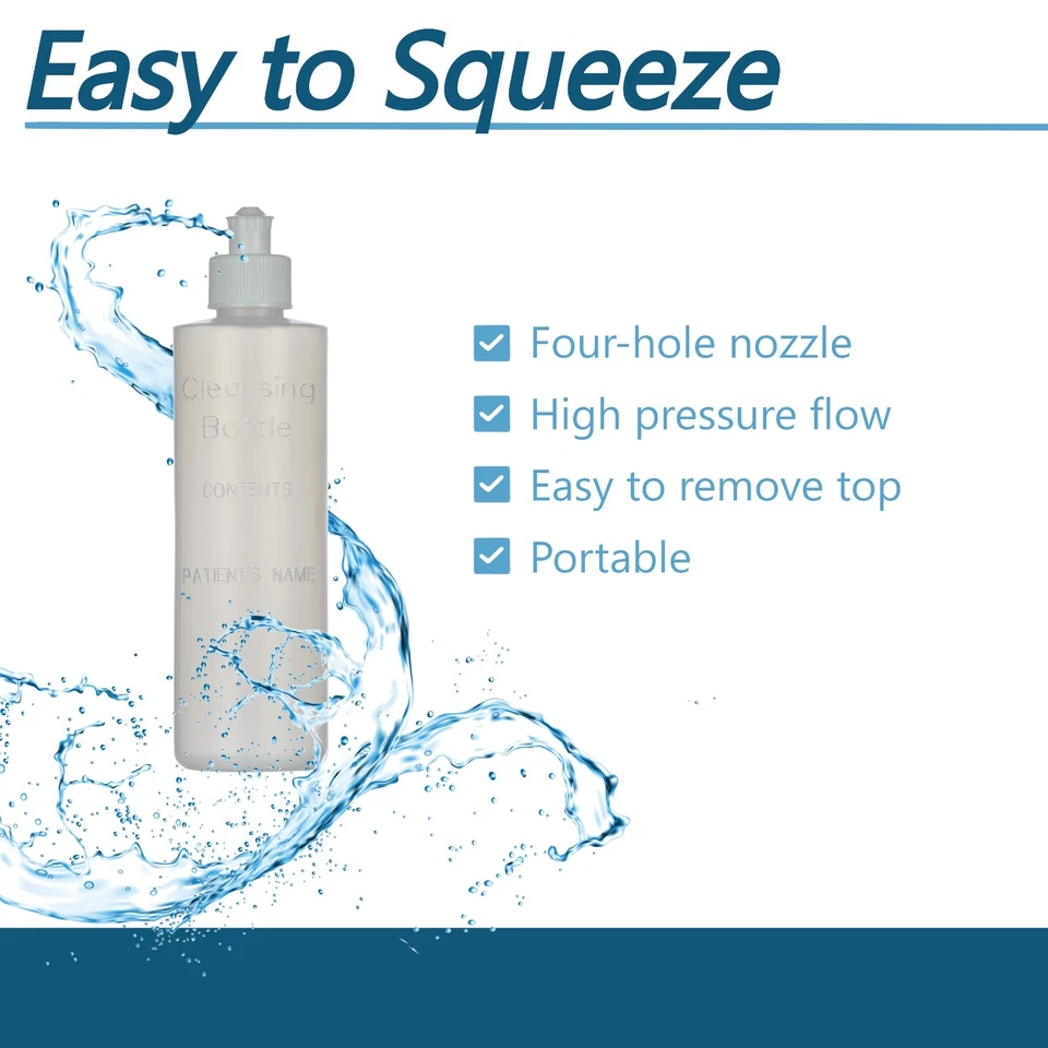 Refillable Cleansing  Lavette Perineal Squirt Irrigation Wash Bottles 5 Pack - Image 2 of 4