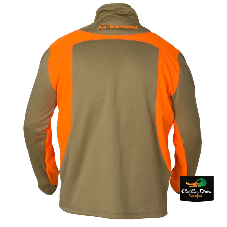 NEW BANDED GEAR UPLAND SOFT SHELL FULL ZIP JACKET BLAZE AND KHAKI - Image 2 of 2