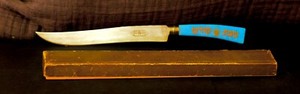 Vintage 13" "Challah Bread Knive""Stainless Steel Crown Crest Sheffield England