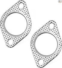 2.5 Inch 2-Bolt Exhaust Flange Gasket, 2-Pack High Temperature Manifold Gasket R