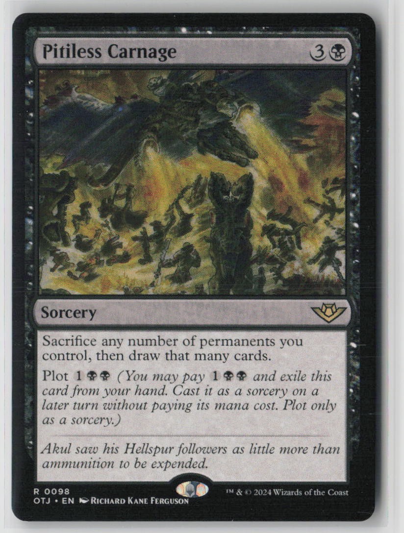 Pitiless Carnage 98 Rare Prerelease Cards Near Mint