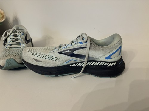 Brooks Womens Adrenaline GTS 23 Gray Running Shoes Sneakers Sz 10.5 D Wide - Picture 5 of 10