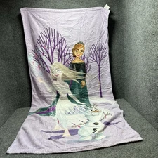 Disney -Frozen 2- Elsa, Anna, & Olaf -  Kids Cotton Bath Beach Pool Towel Movie