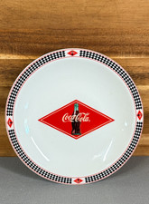 Coca-Cola Gibson 2003 Checkered Diamond 7.5" Dessert Salad Plate Coke